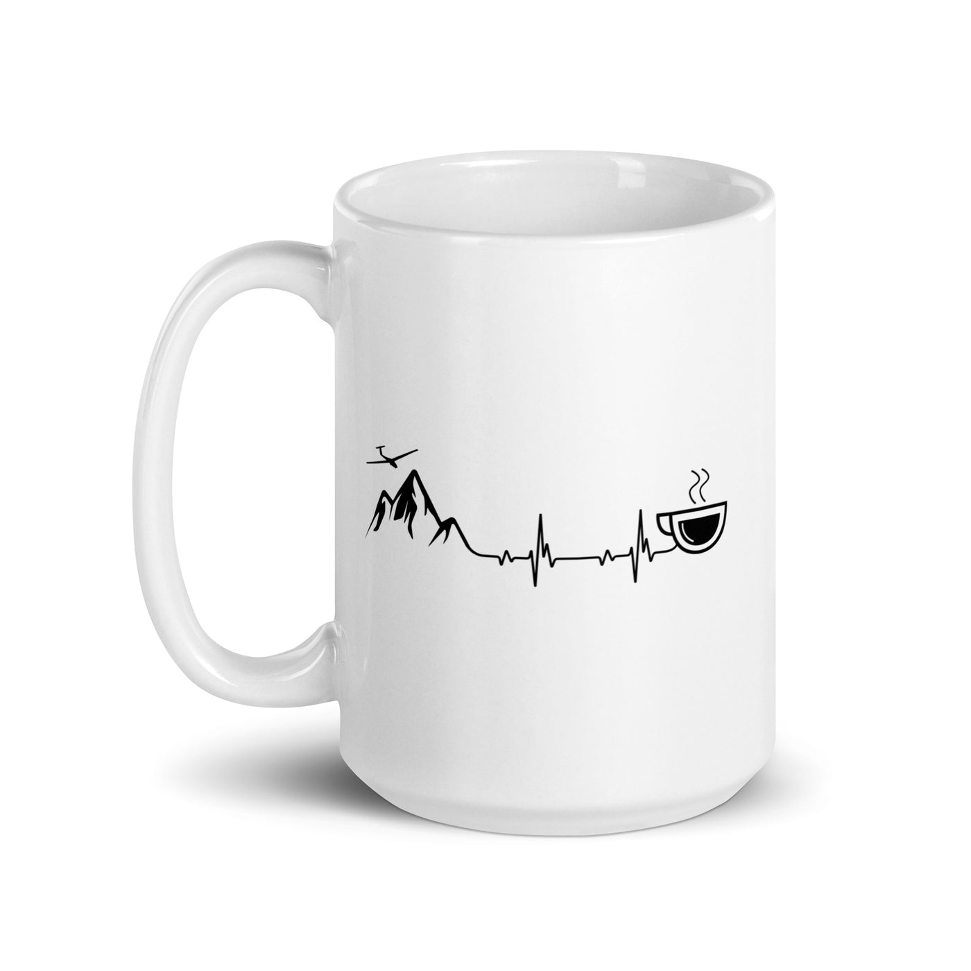 Heartbeat Coffee And Sailplane - Tasse berge