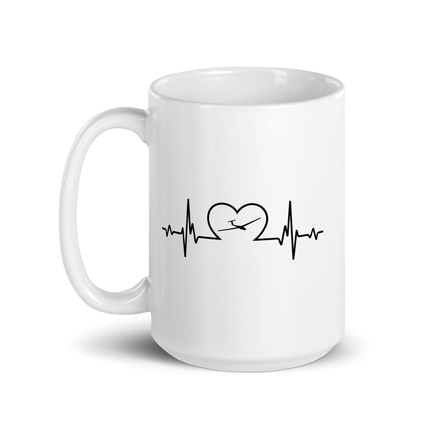 Heartbeat Heart And Sailplane - Tasse berge