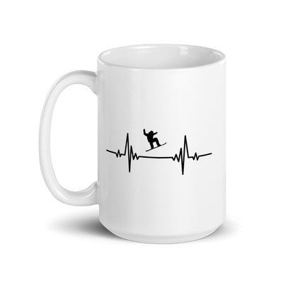 Heartbeat Snowboarder Jumping - Tasse snowboarden