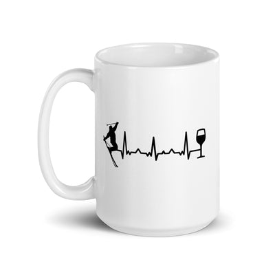 Heartbeat Wine And Skiing - Tasse ski