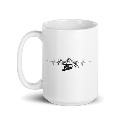 Herzschlag Snowboarden - Tasse snowboarden