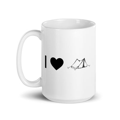 I Heart And Camping Tent - Tasse camping