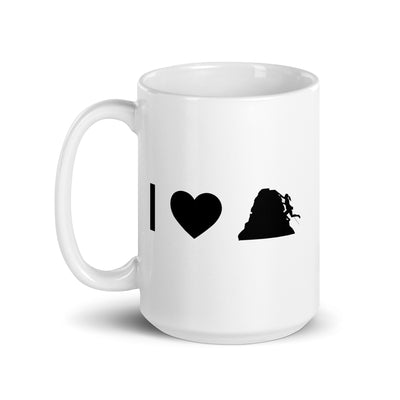 I Heart And Female Climbing - Tasse klettern