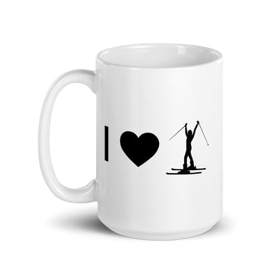 I Heart And Female Skiing - Tasse ski