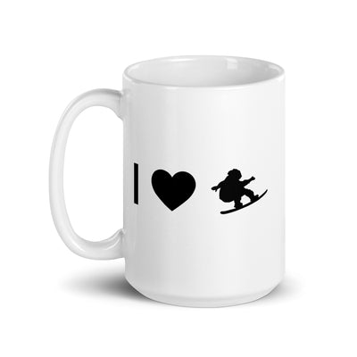 I Heart And Guy Snowboarding - Tasse snowboarden