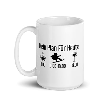 Mein Plan Für Heute - Tasse snowboarden