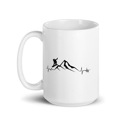 Mountain - Heartbeat - Snowboarding - Tasse snowboarden