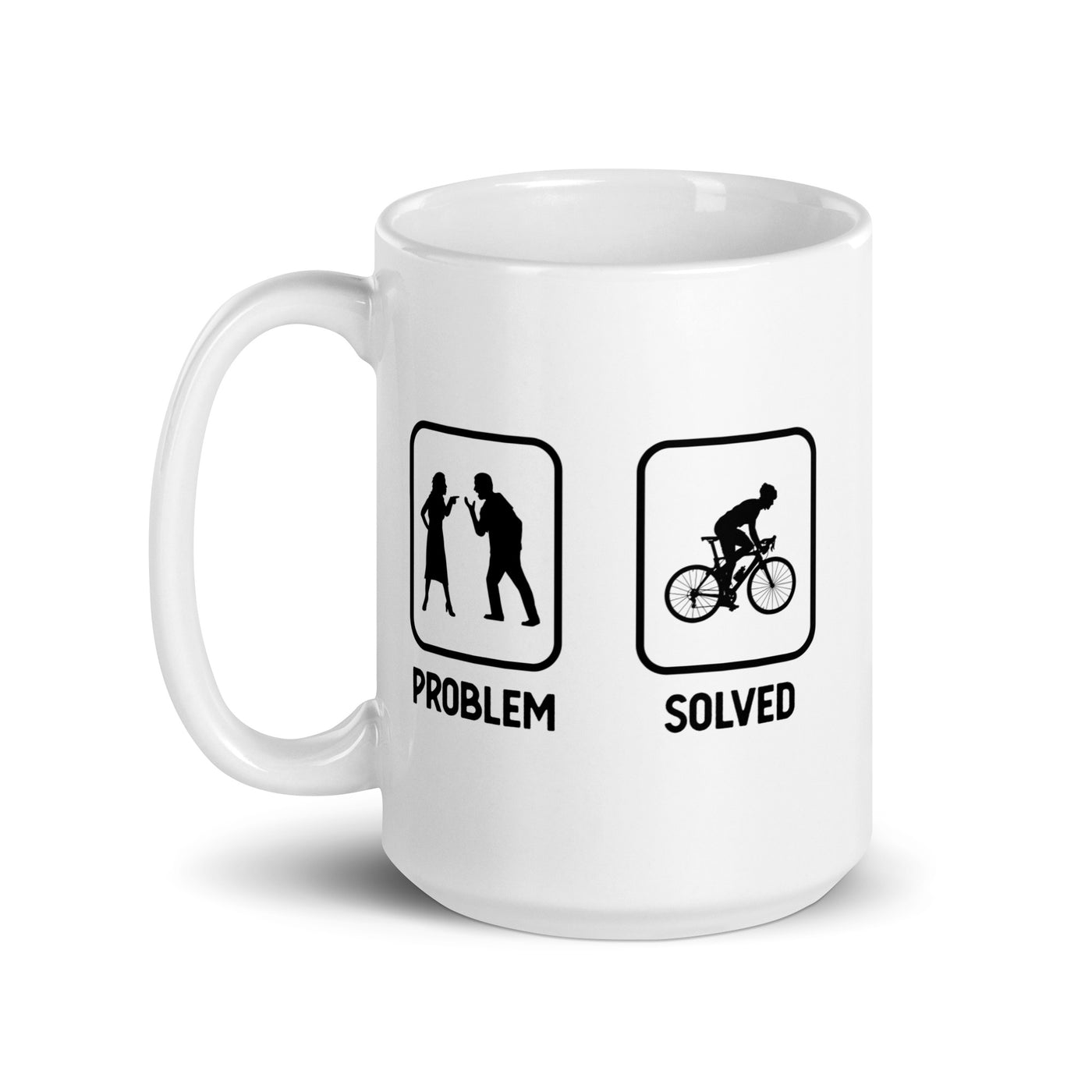 Problem Solved - Guy Cycling - Tasse fahrrad