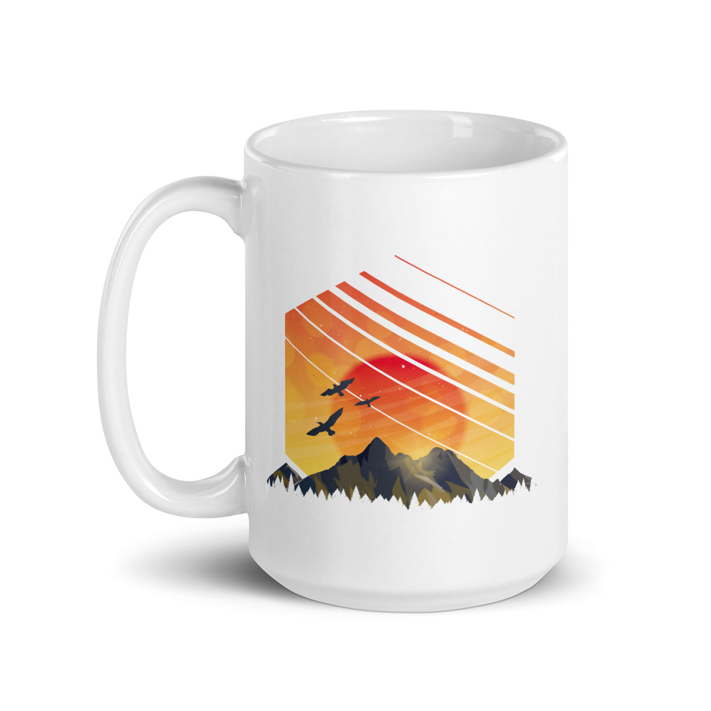 Sonnenaufgang Alpen - Tasse berge