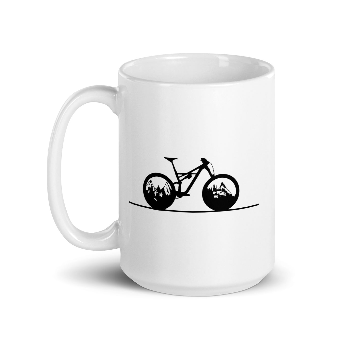 Straight Line - Mountain - Cycling - Tasse fahrrad