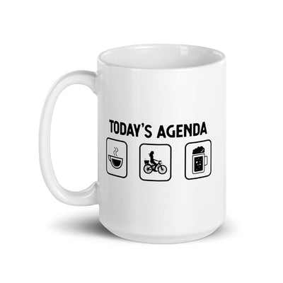 Today'S Agenda - Beer - Female Cycling - Tasse fahrrad