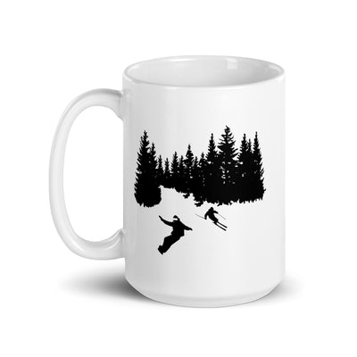 Trees - Snowboarding - Skiing - Tasse ski