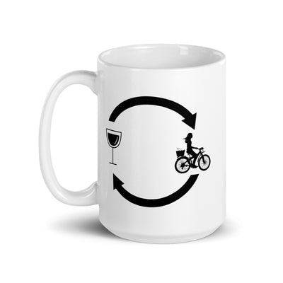 Wine Loading Arrows And Cycling 2 - Tasse fahrrad