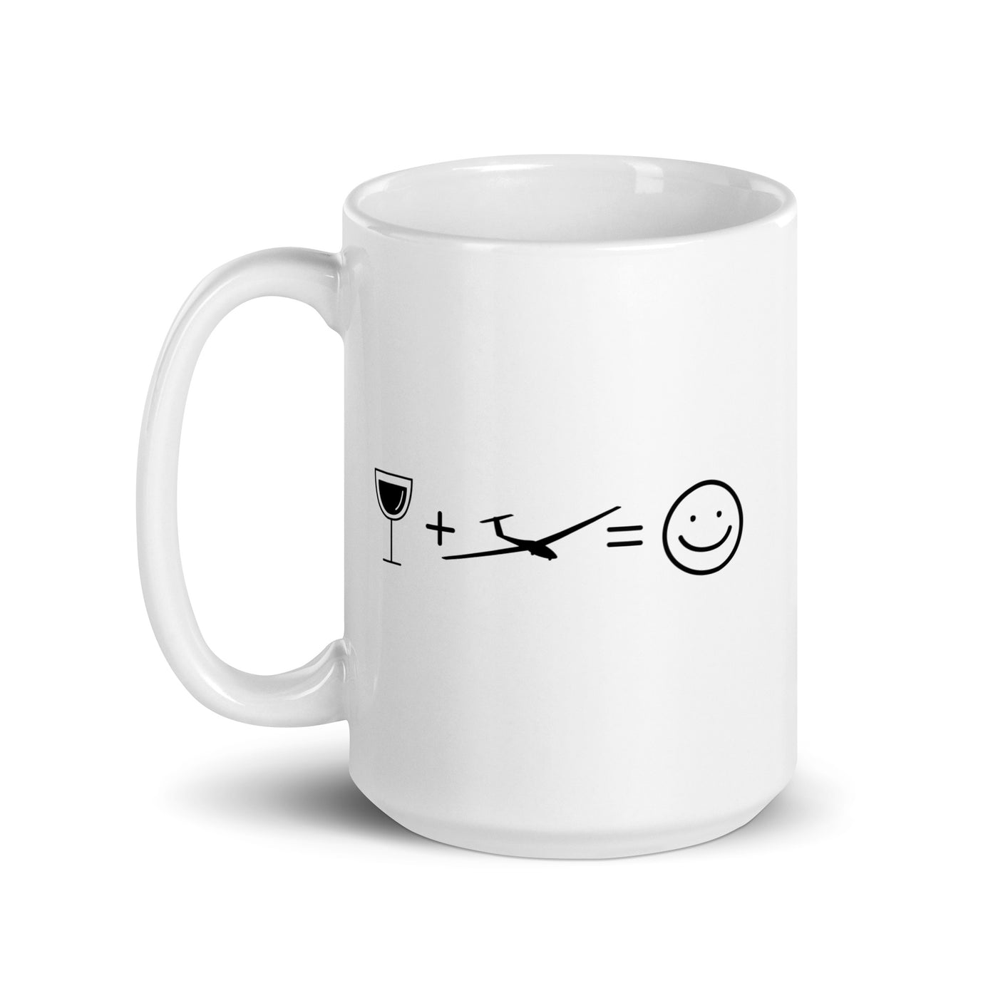 Wine Smile Face And Sailplane - Tasse berge