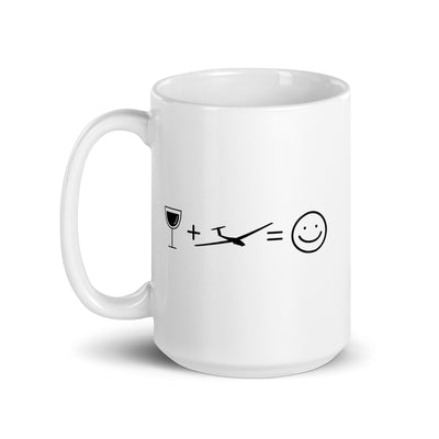 Wine Smile Face And Sailplane - Tasse berge