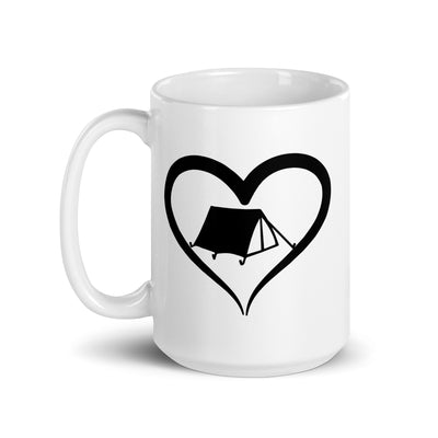 Zelt Und Herz - Tasse camping