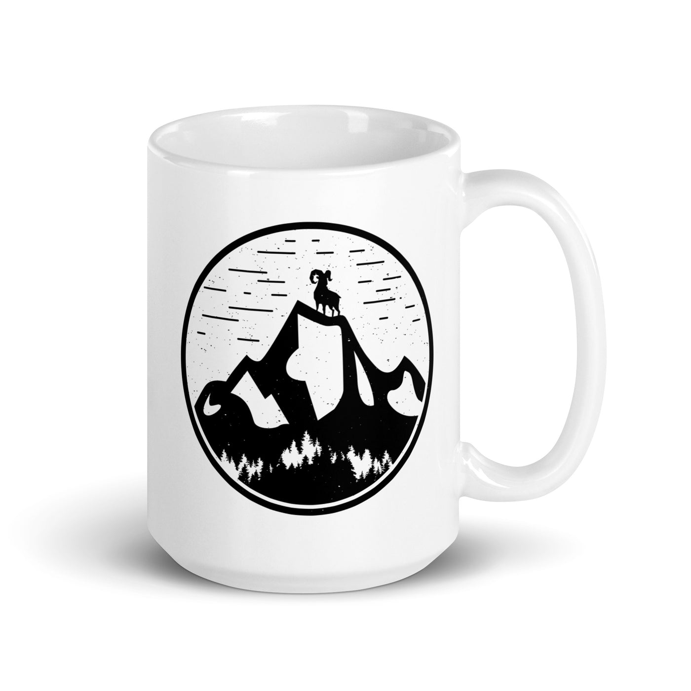 Alpensteinbock Am Berg - Tasse berge 15oz