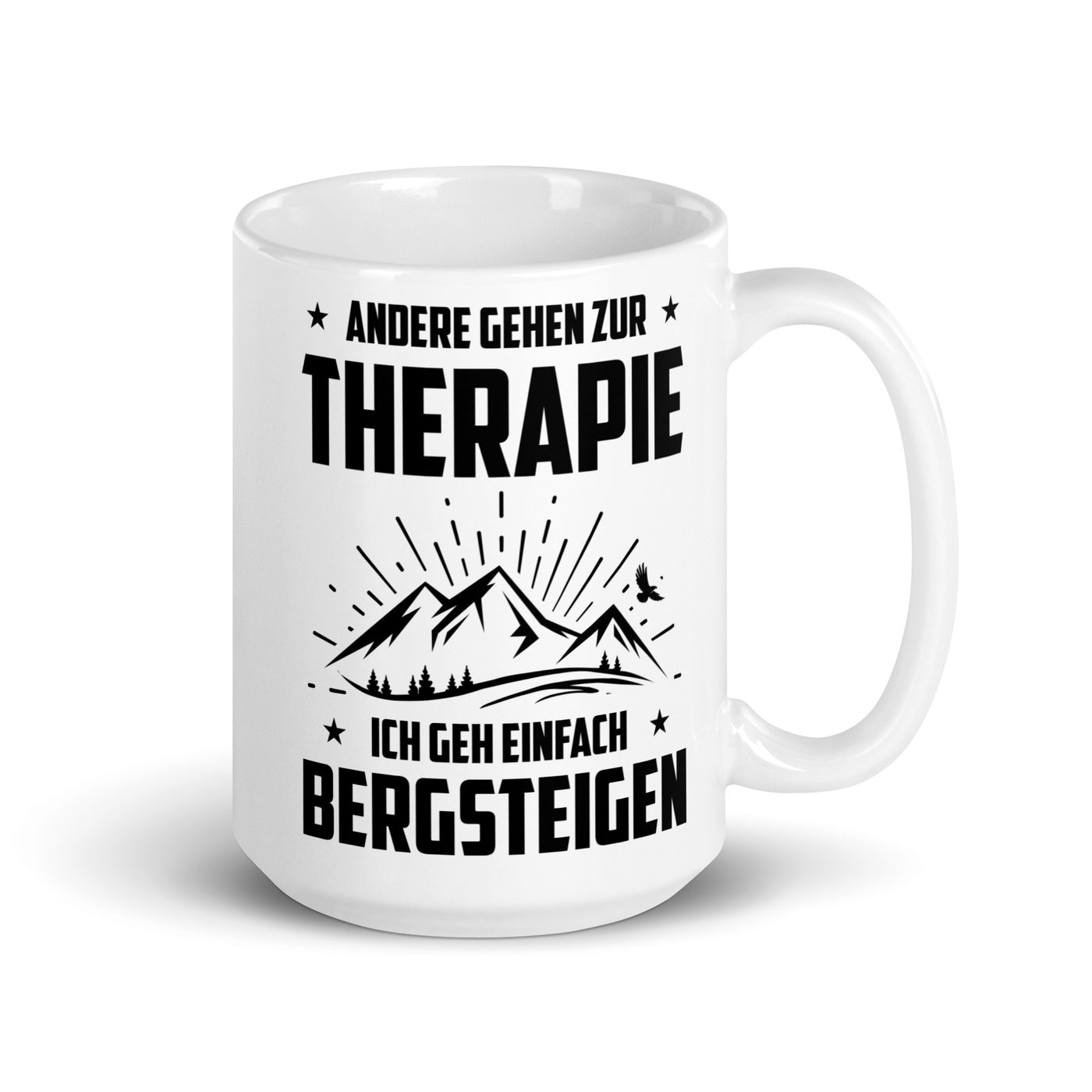 Andere Gehen Zur Therapie Ich Gen Einfach Bergsteigen - Tasse berge 15oz