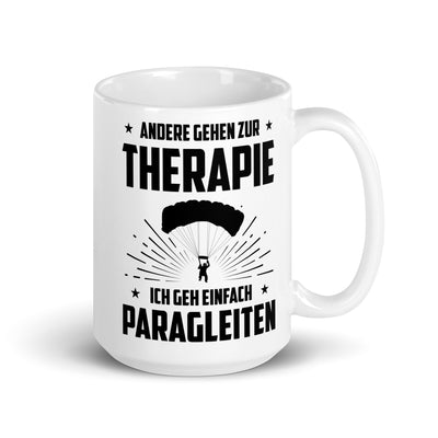 Andere Gehen Zur Therapie Ich Gen Einfach Paragleiten - Tasse berge 15oz