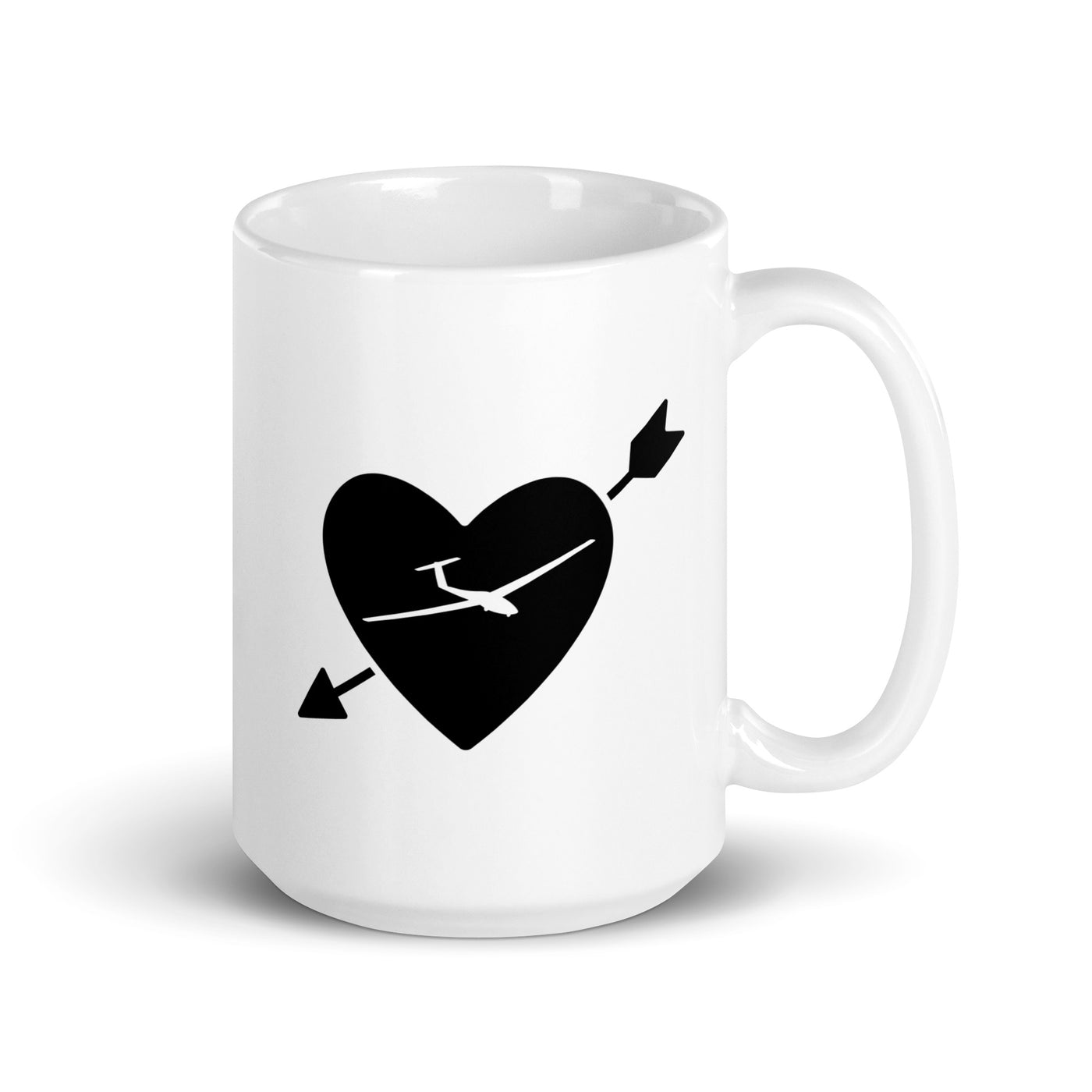 Arrow Heart And Sailplane - Tasse berge 15oz