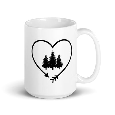 Arrow In Heartshape And Trees - Tasse camping 15oz