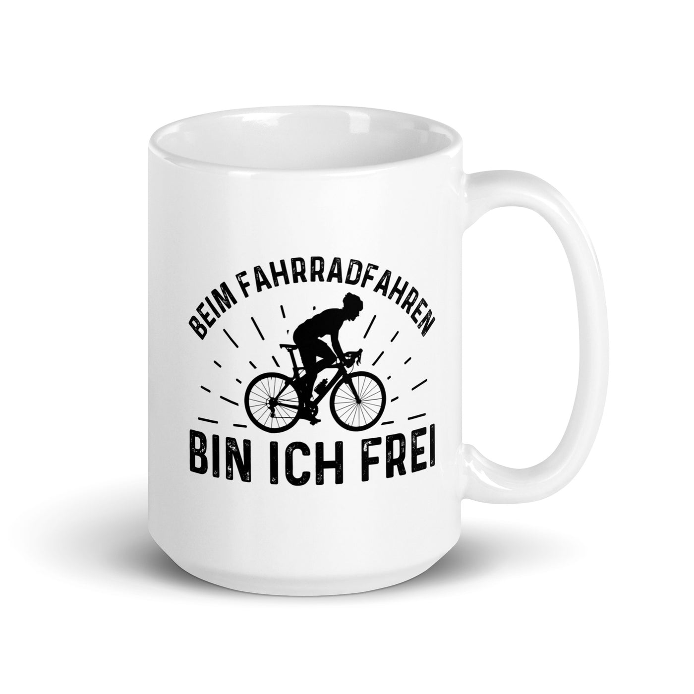 Beim Fahrradfahren Bin Ich Frel 2 - Tasse fahrrad 15oz