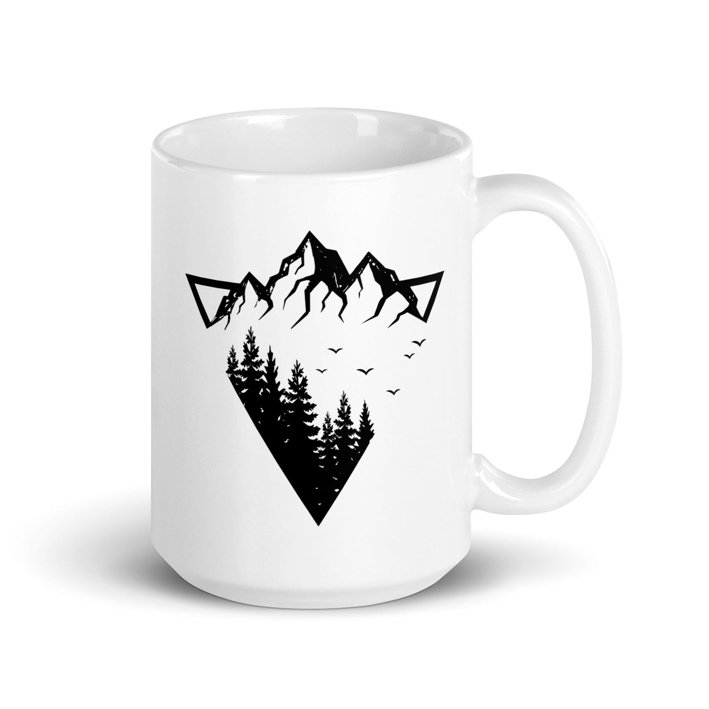 Berge - Geometrisch - Tasse berge camping 15oz