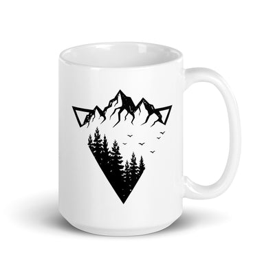 Berge - Geometrisch - Tasse berge camping 15oz