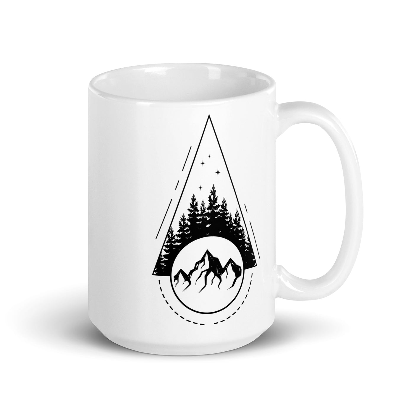 Berglandschaft - Geometrisch - Tasse berge 15oz