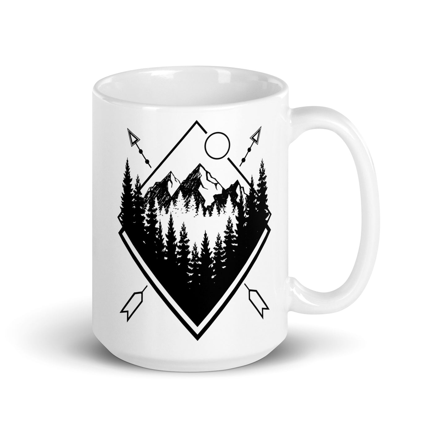 Berglandschaft Geometrisch - Tasse berge 15oz