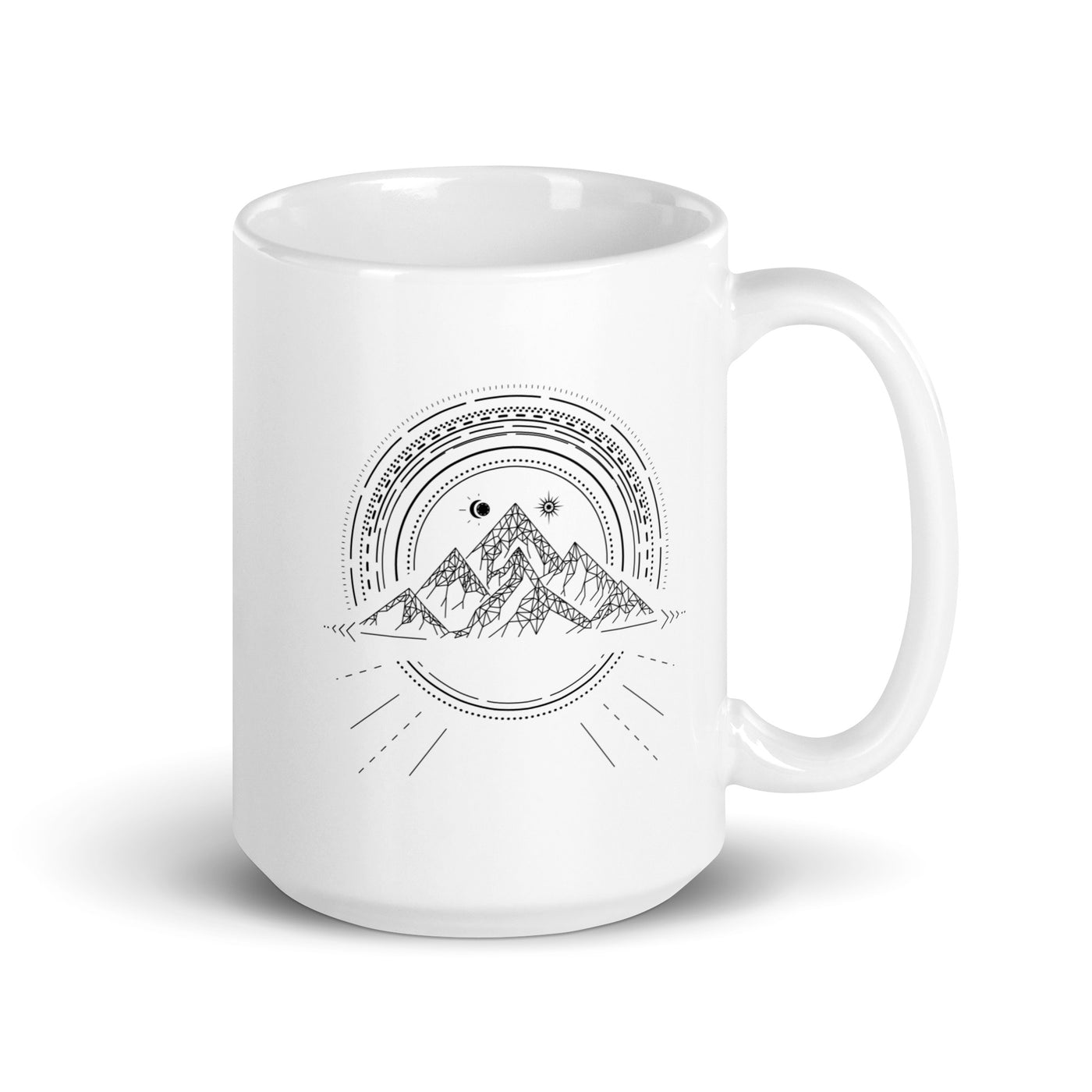 Bergreise Geometrisch - Tasse berge camping 15oz