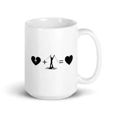 Broken Heart Heart And Skiing 1 - Tasse ski 15oz