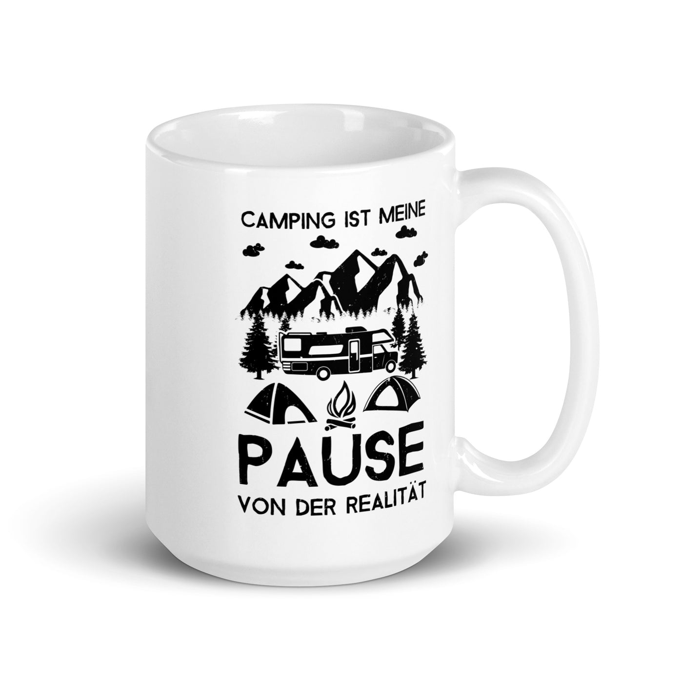 Camping - Pause Von Der Realität - Tasse camping 15oz