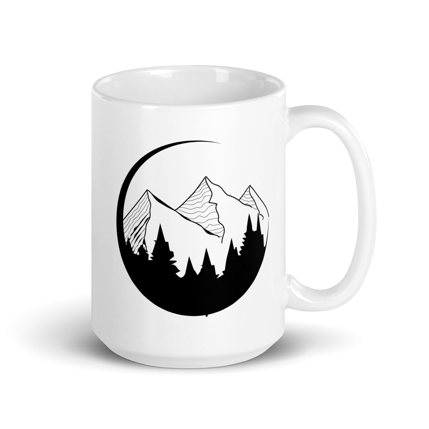 Circle - Mountain - Tasse berge 15oz