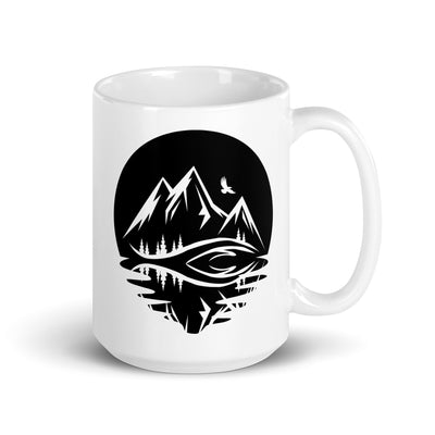 Circle And Reflection - Mountain - Tasse berge 15oz