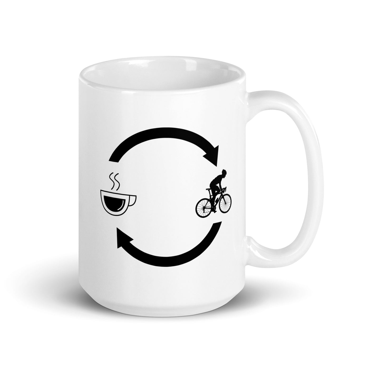 Coffee Loading Arrows And Cycling 1 - Tasse fahrrad 15oz