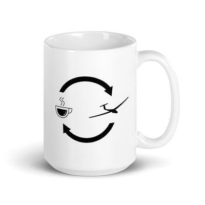 Coffee Loading Arrows And Sailplane - Tasse berge 15oz