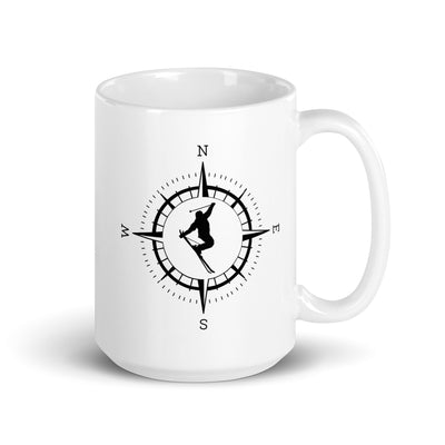 Compass And Skiing - Tasse ski 15oz