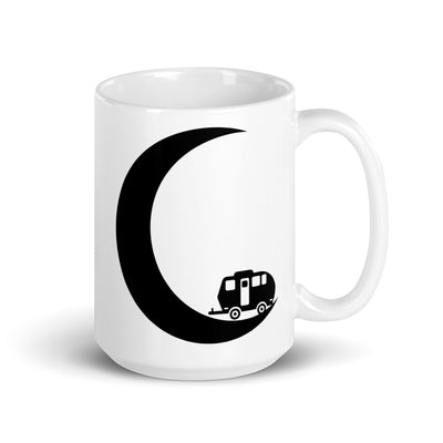 Crescent Moon - Camping Caravan - Tasse camping 15oz