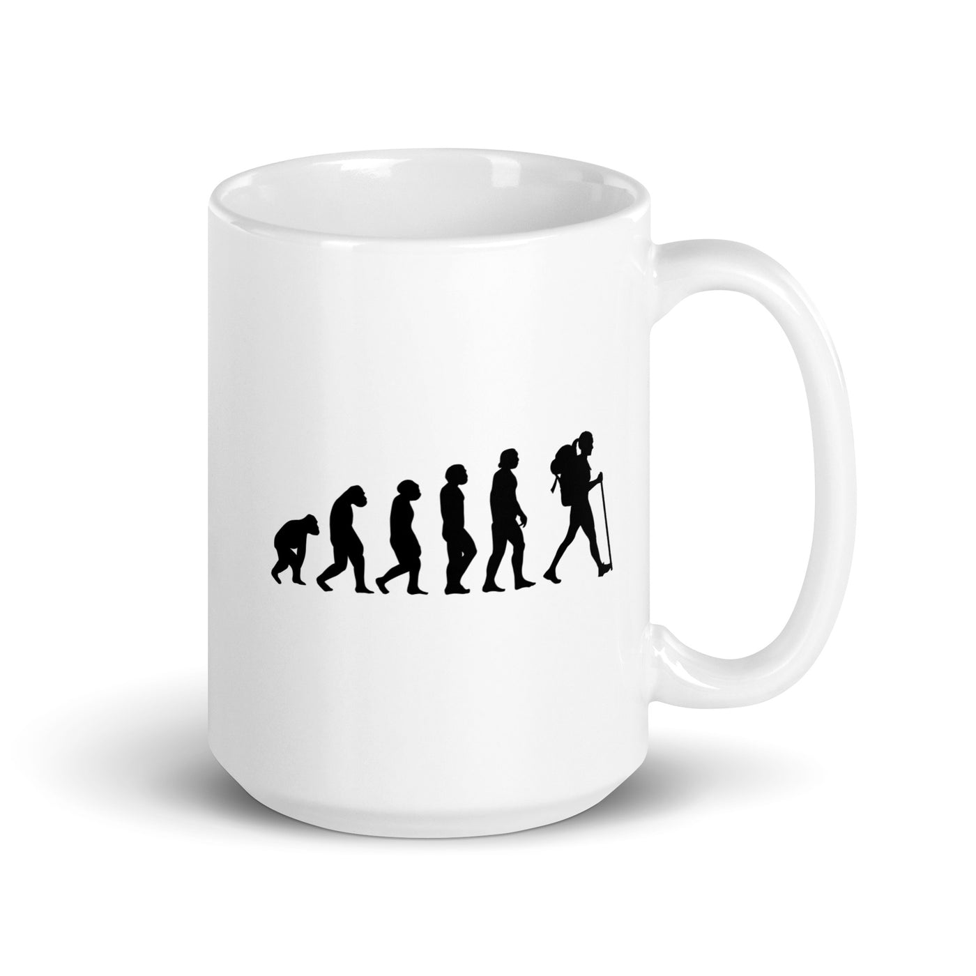 Evolution And Hiking - Tasse wandern 15oz