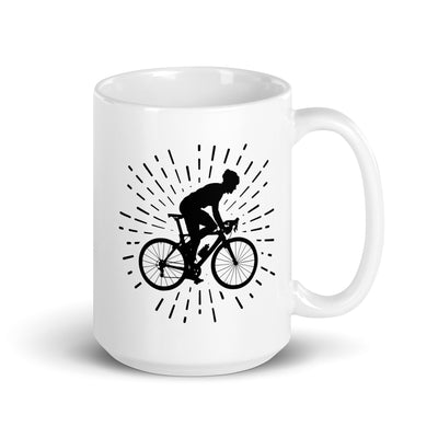 Firework And Cycling 1 - Tasse fahrrad 15oz