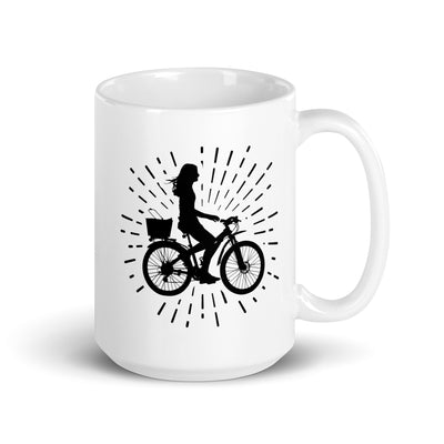 Firework And Cycling 2 - Tasse fahrrad 15oz