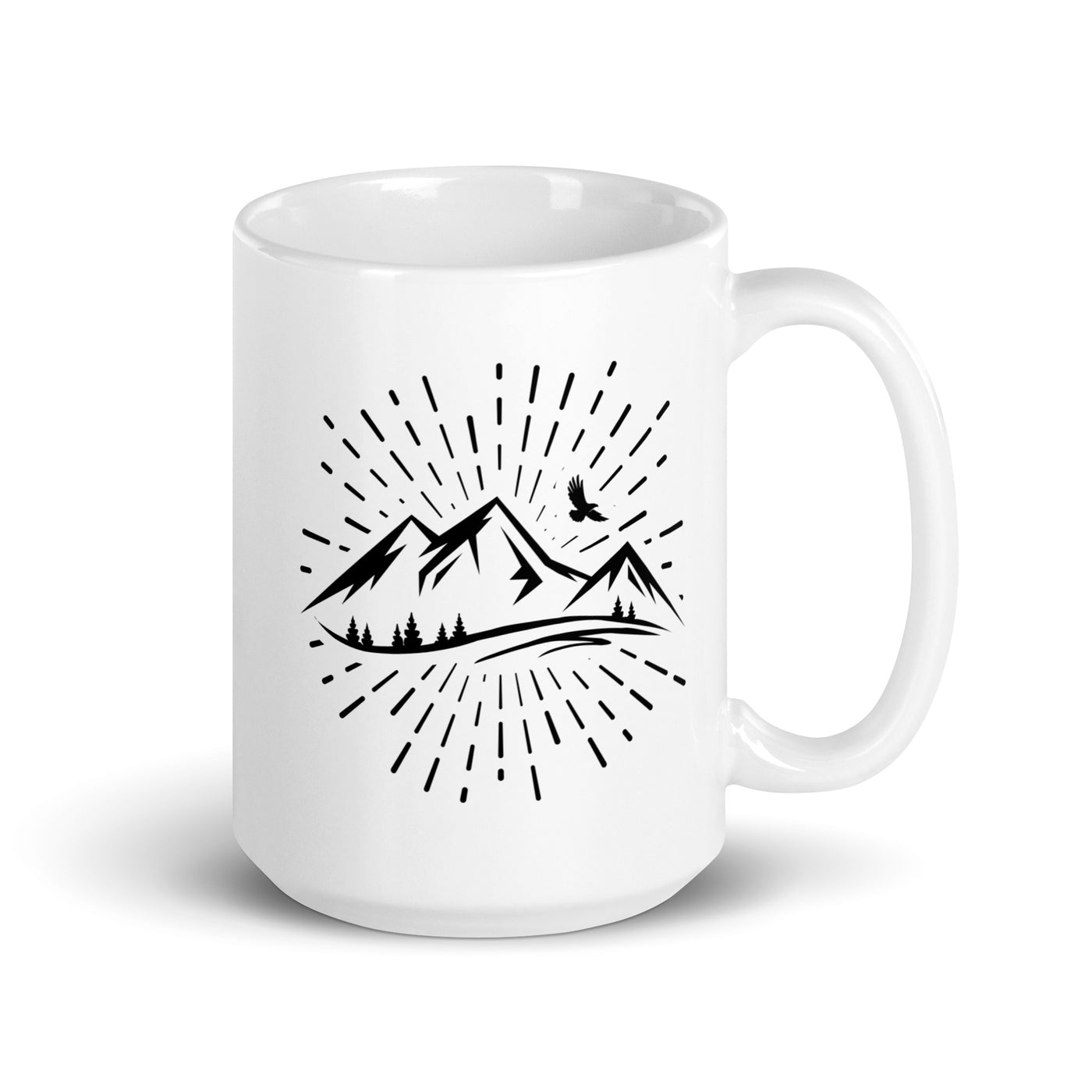 Firework And Mountain - Tasse berge 15oz