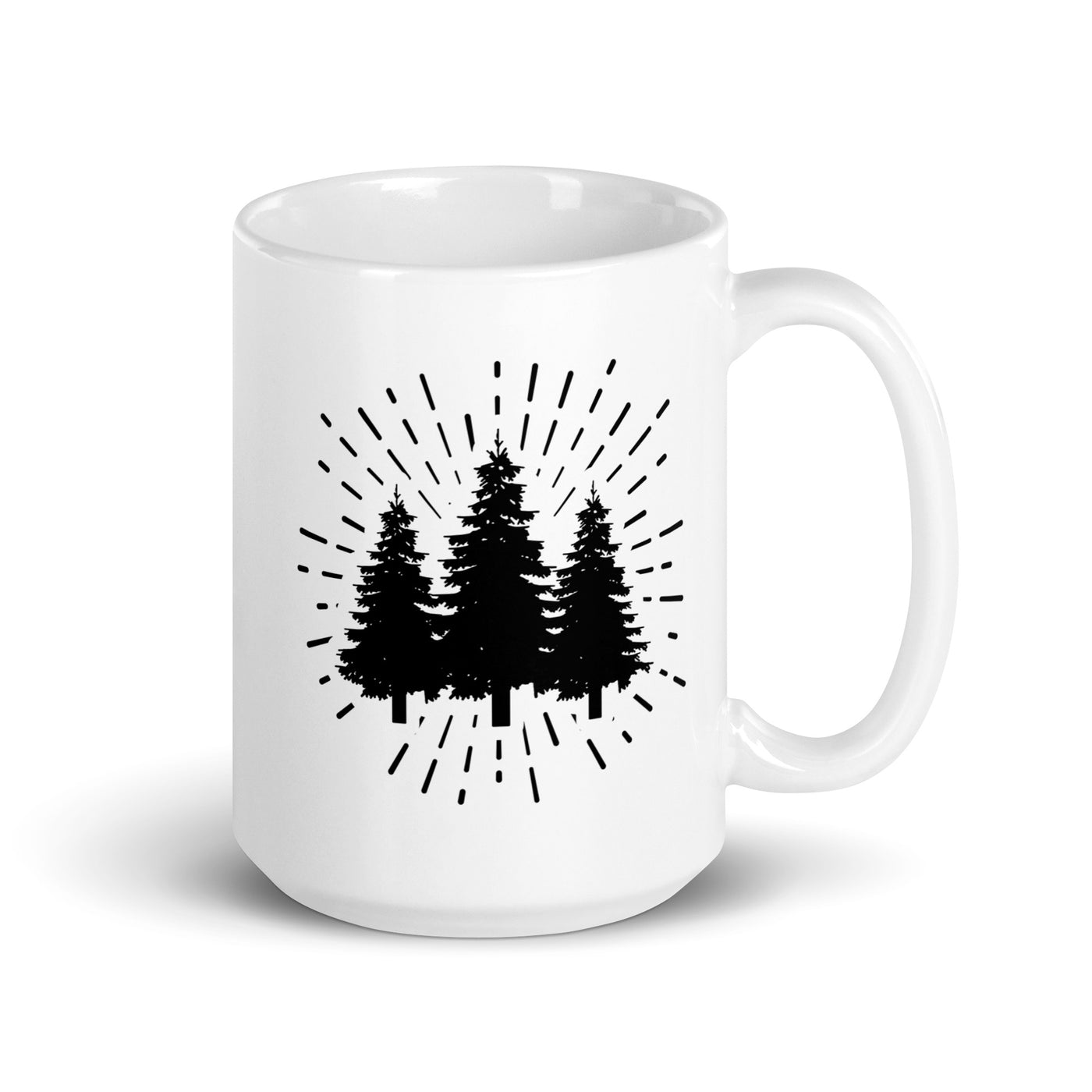 Firework And Tree - Tasse camping 15oz