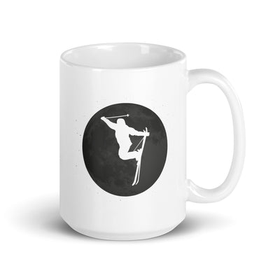 Full Moon - Skiing - Tasse ski 15oz