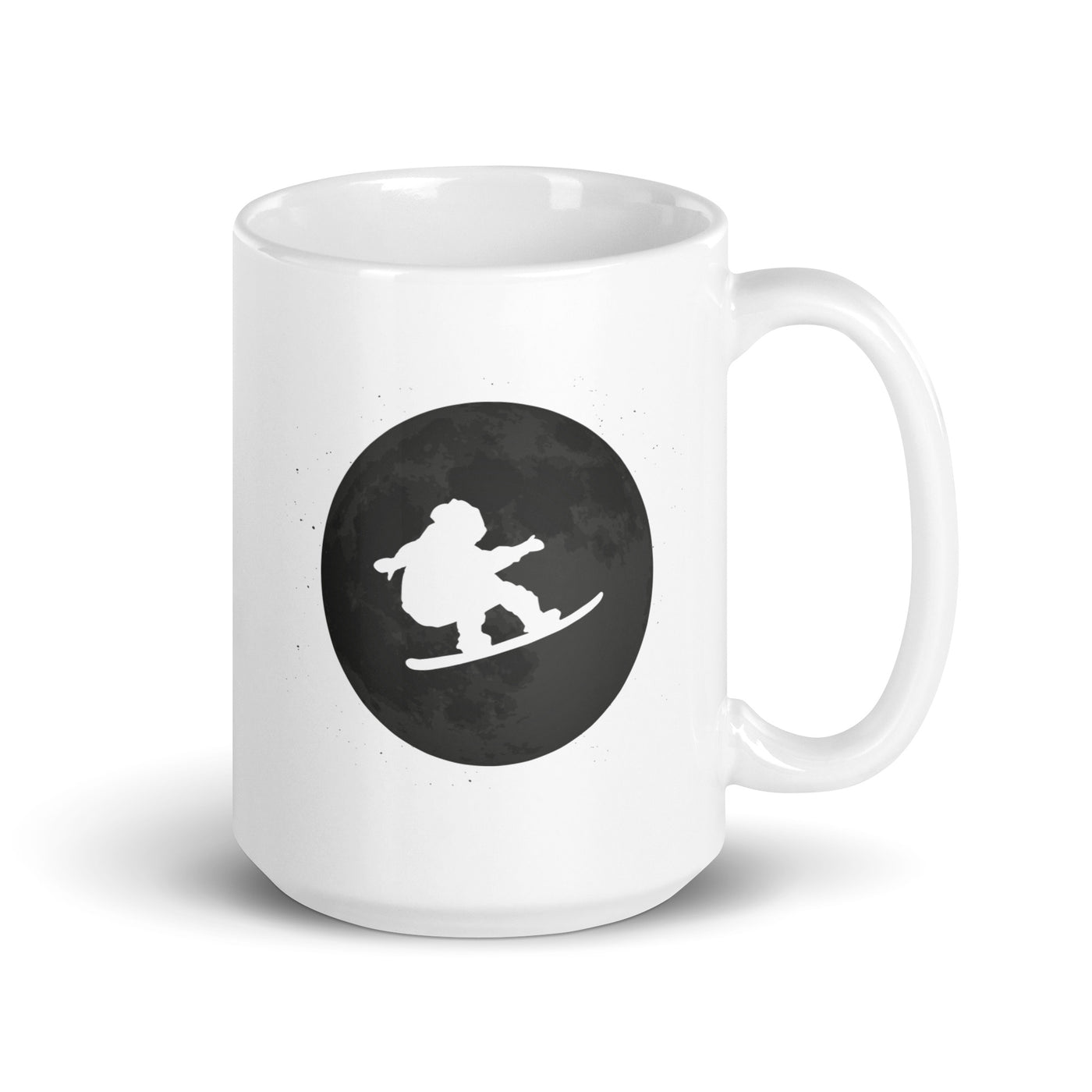 Full Moon - Snowboarding - Tasse snowboarden 15oz