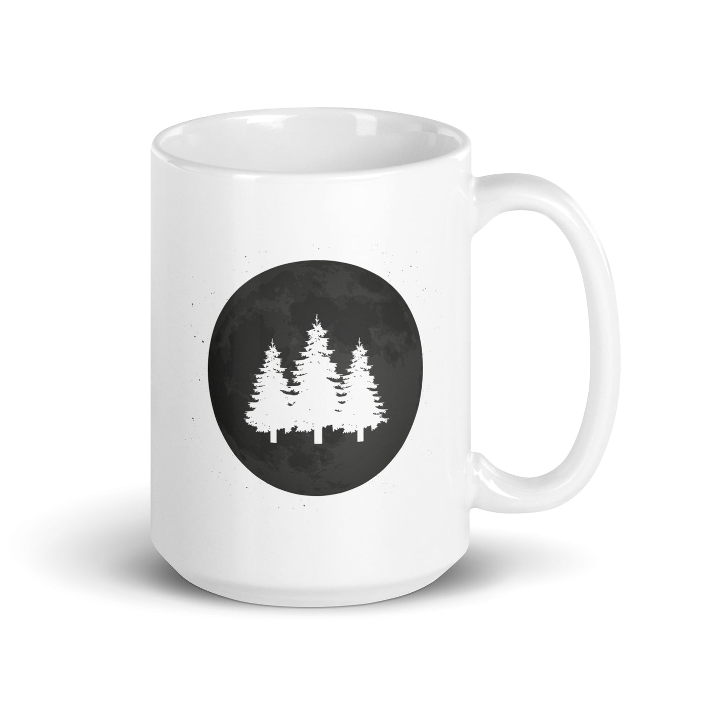 Full Moon - Trees - Tasse camping 15oz