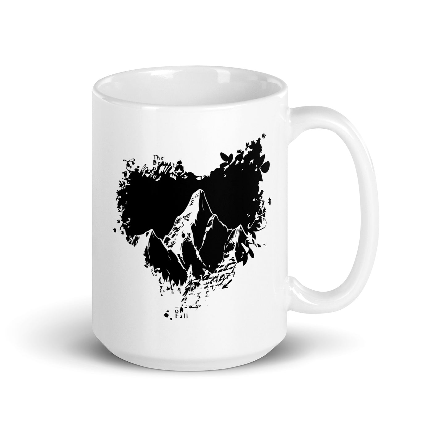 Grunge Heart - Mountain - Tasse berge 15oz