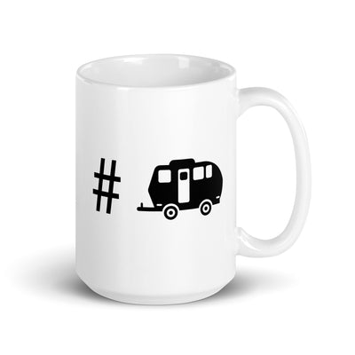 Hashtag - Camping Caravan - Tasse camping 15oz