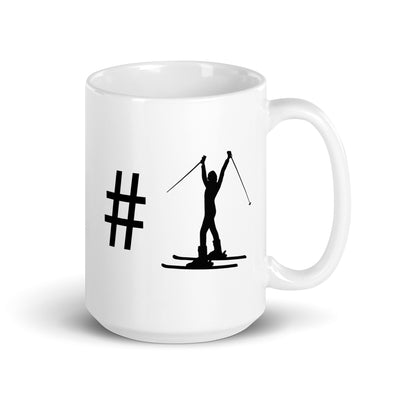 Hashtag - Female Skiing - Tasse ski 15oz